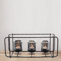Black Iron Frame 3 Tea Light Holder Extra Image 1 Preview